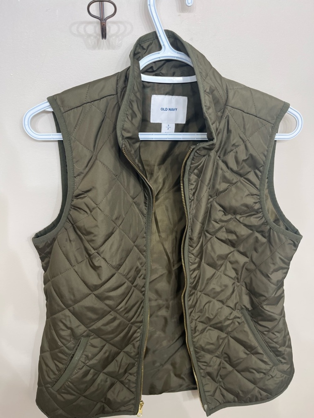 Old Navy Olive Quilted Vest